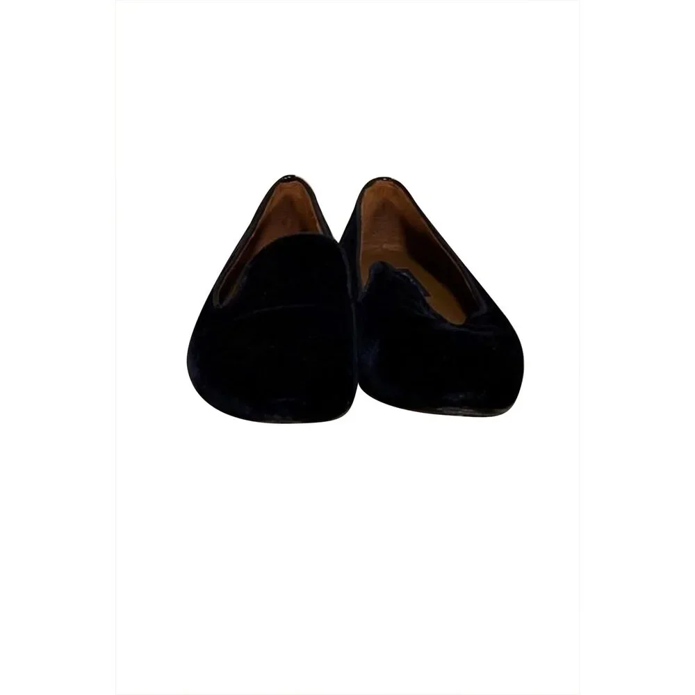 Margaux - Navy Velvet Slip On Loafer Sz 8